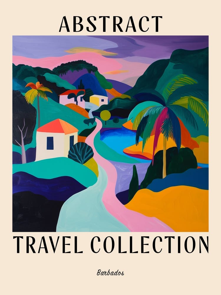 Abstract Travel Collection Poster Barbados 5