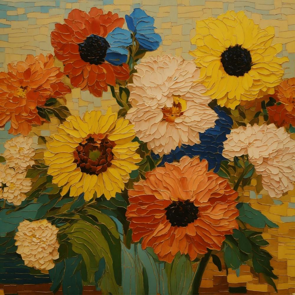 Sunflowers In A Vase