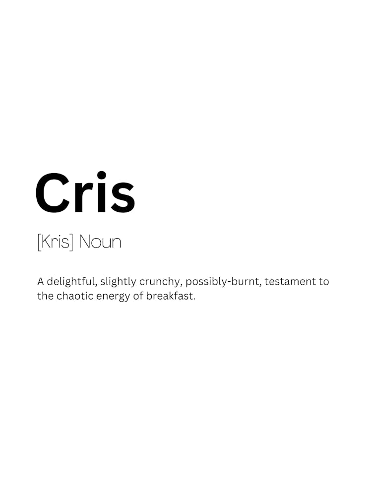 Cris Definition Meaning 1