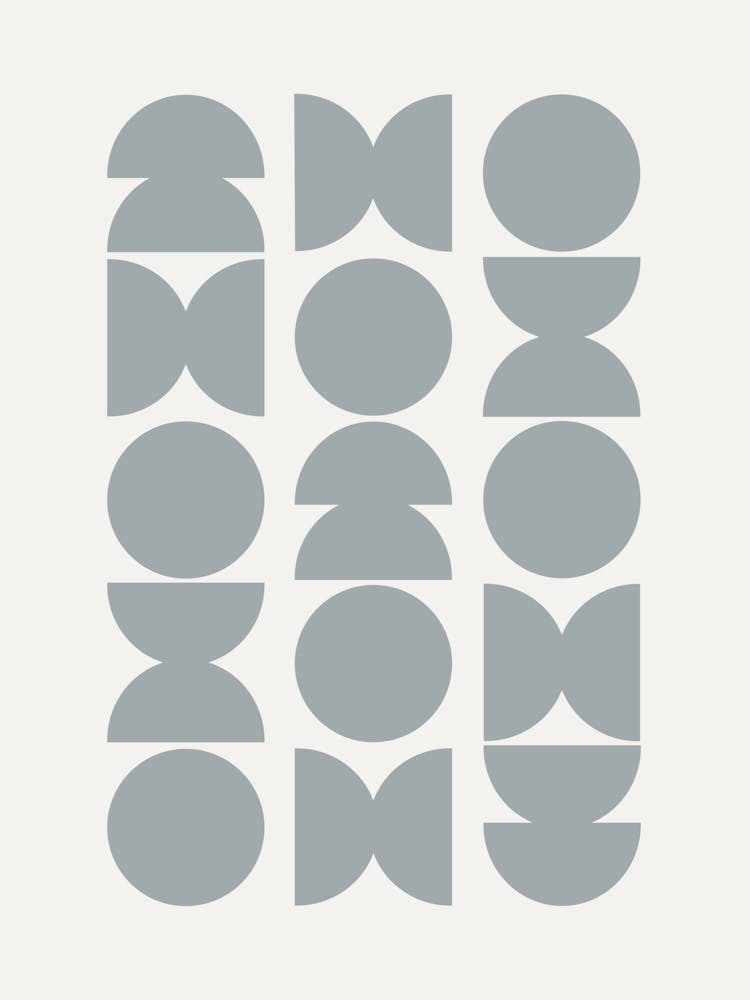 Abstract Shapes Blue Pastel