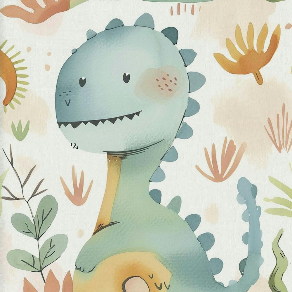 Cute Dinosaur Watercolour Style 2