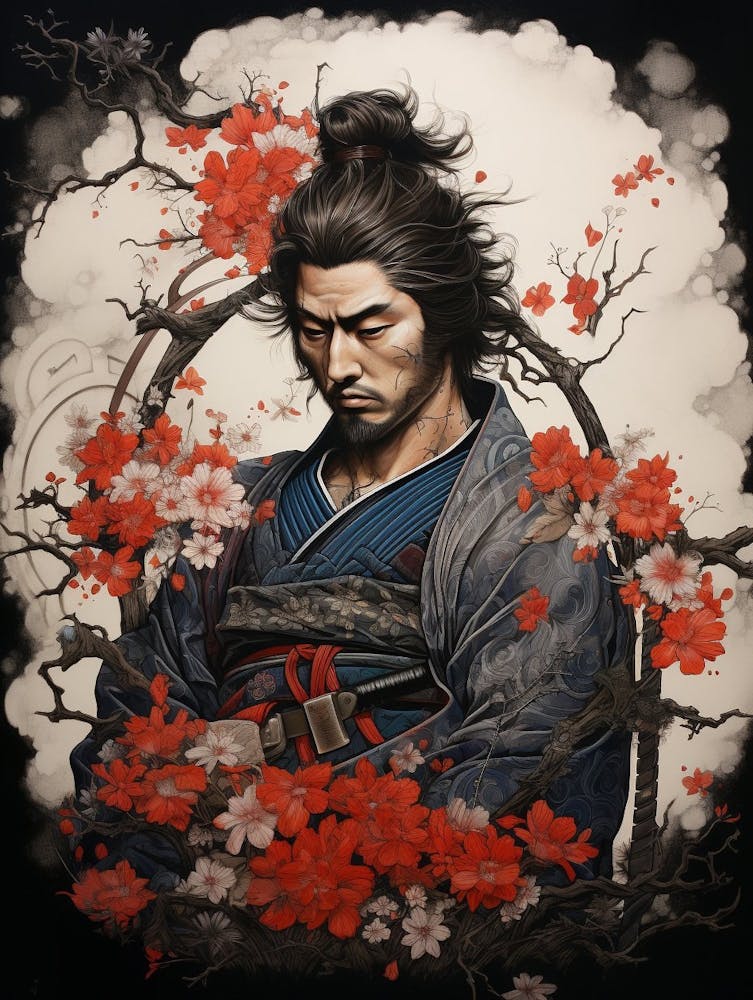 Japanese Samurai Illustration 17