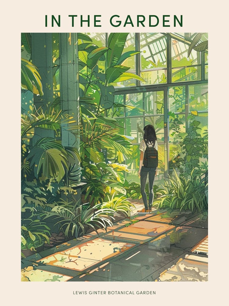 In The Garden Poster Lewis Ginter Botanical Garden Usa 1