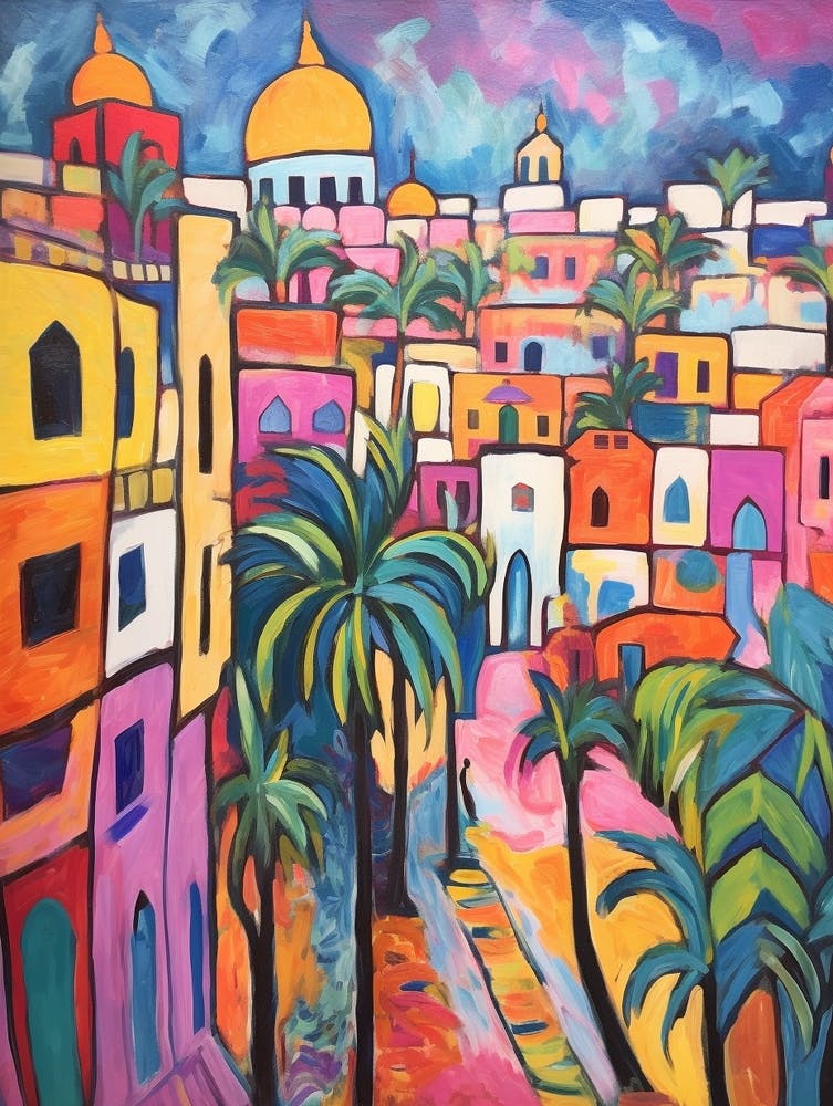 Cairo Egypt 2 Fauvist Painting