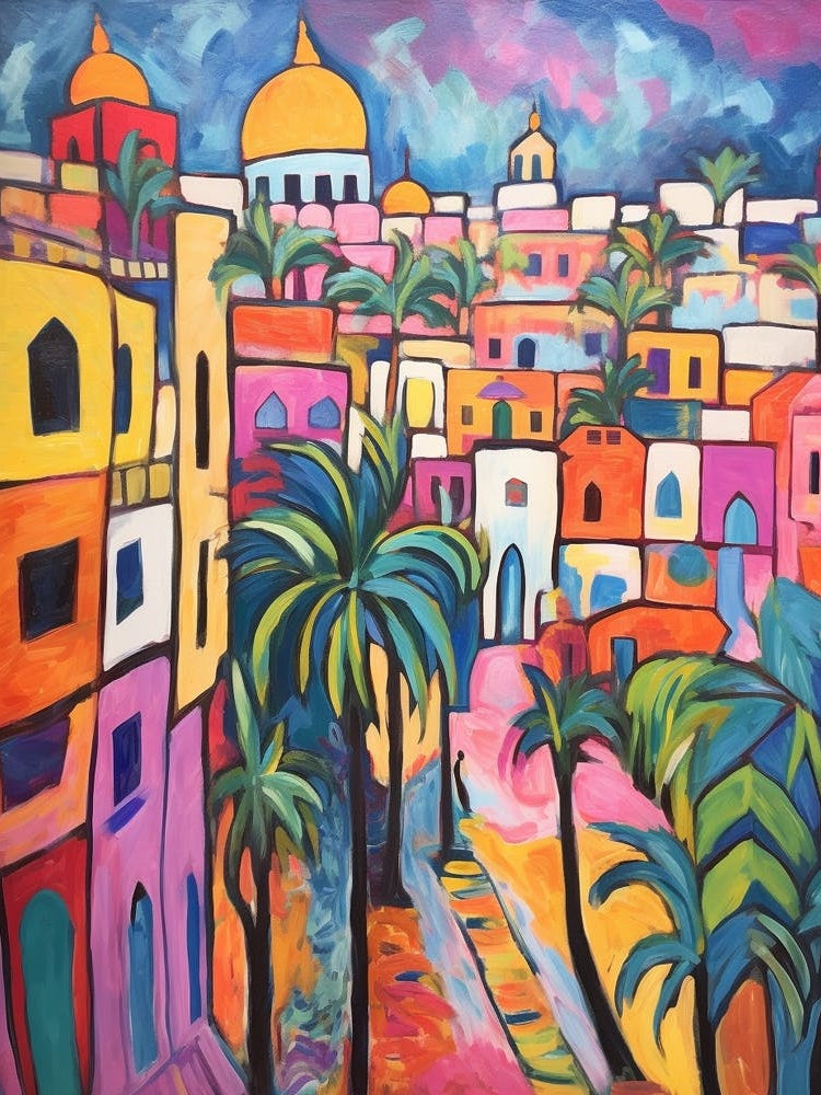 Cairo Egypt 2 Fauvist Painting