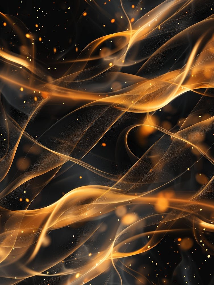 Abstract Golden Flames