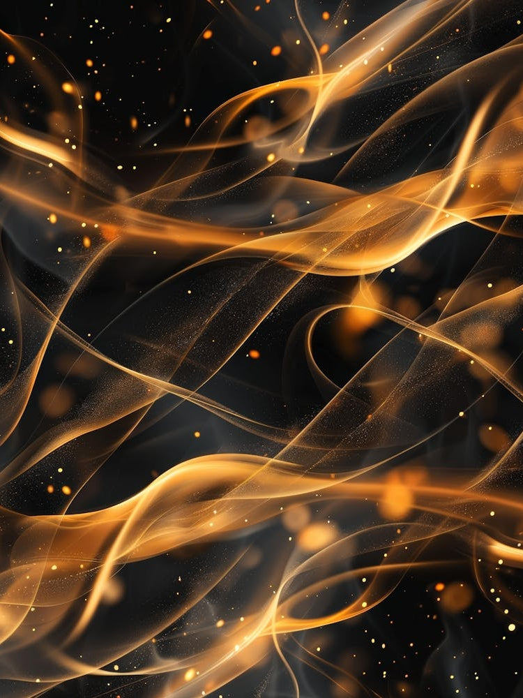Abstract Golden Flames