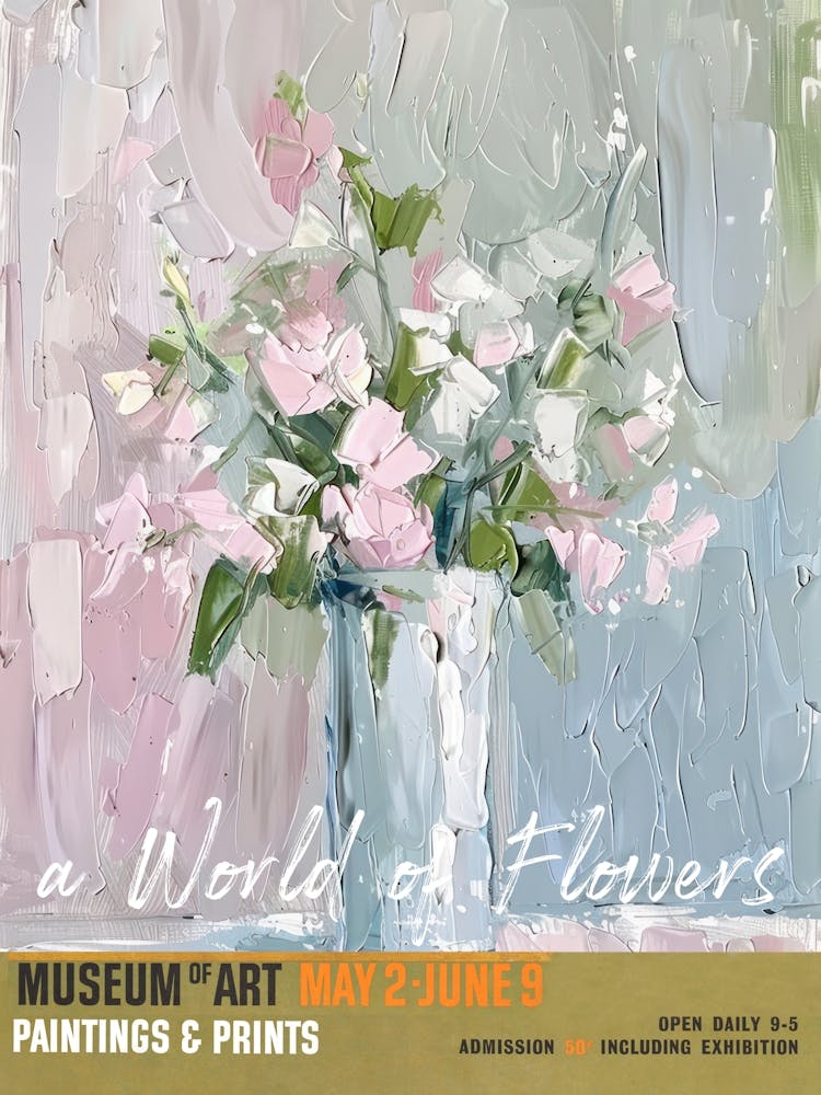 A World Of Flowers, Van Gogh Exhibition Sweet Peas 3