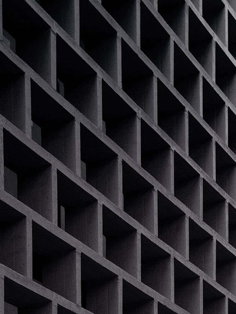 Black Concrete Wall