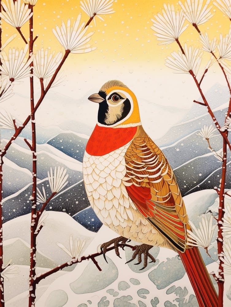 Bird Illustration Partridge 1