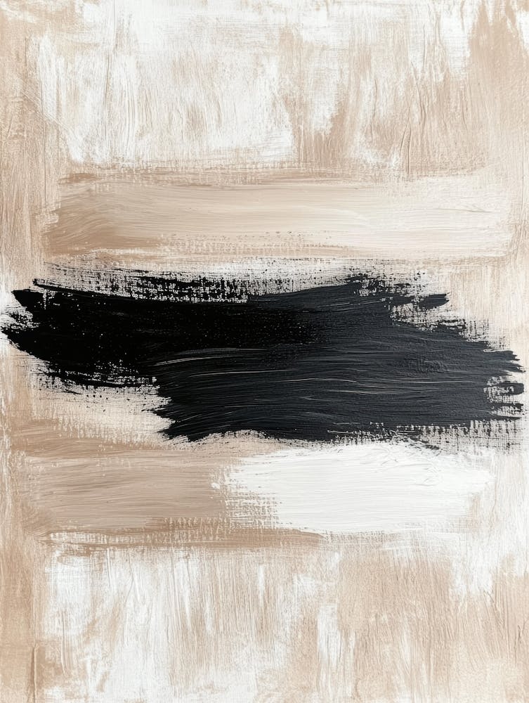 Abstract Brushstroke Canvas Print