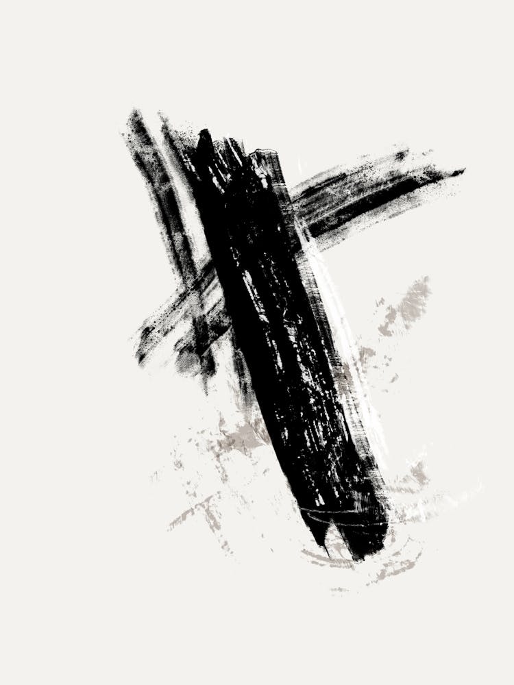 Black Brush Strokes