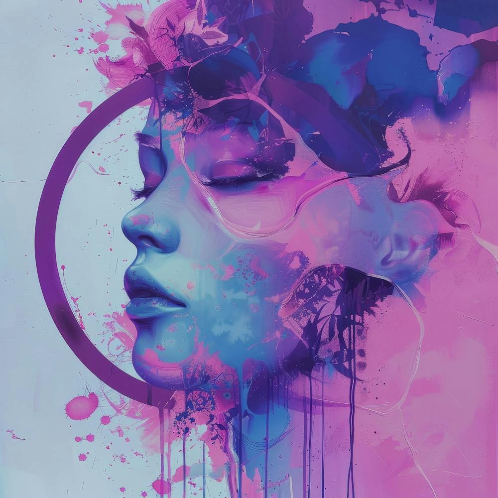Abstract woman portrait 1