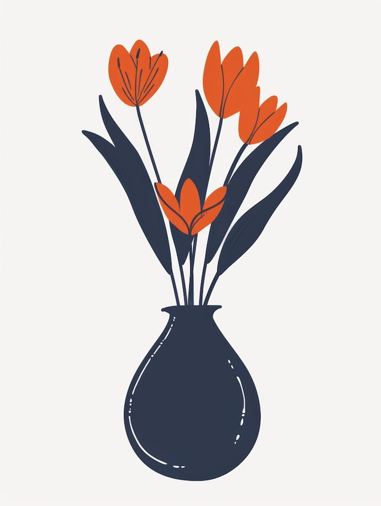 Vase Of Tulips