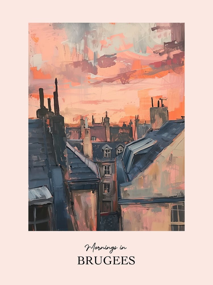 Mornings In Brugees Rooftops Morning Skyline 3