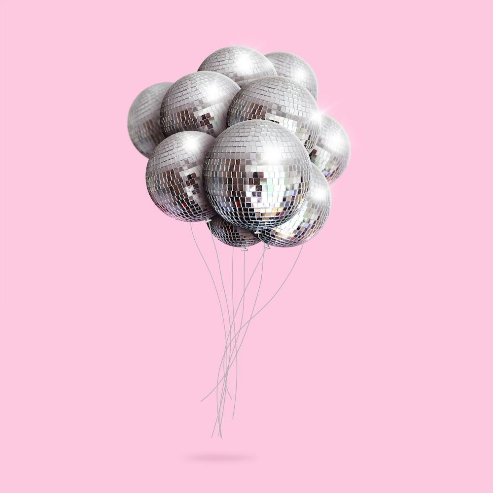 Disco Balloons Square