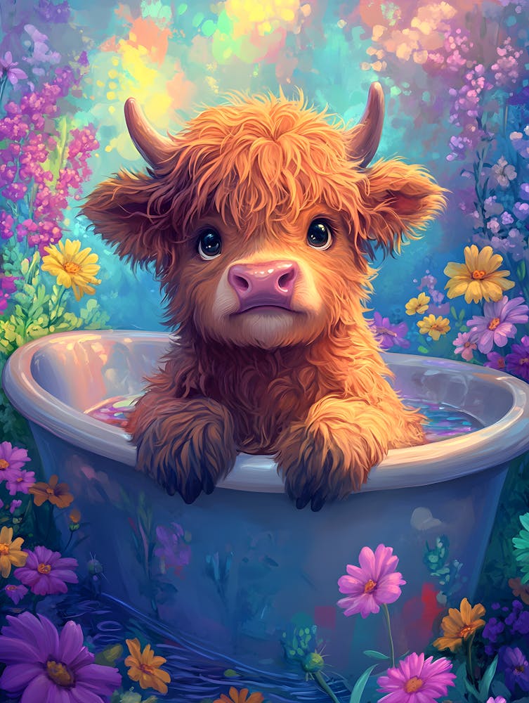 Cow In A Tub 4
