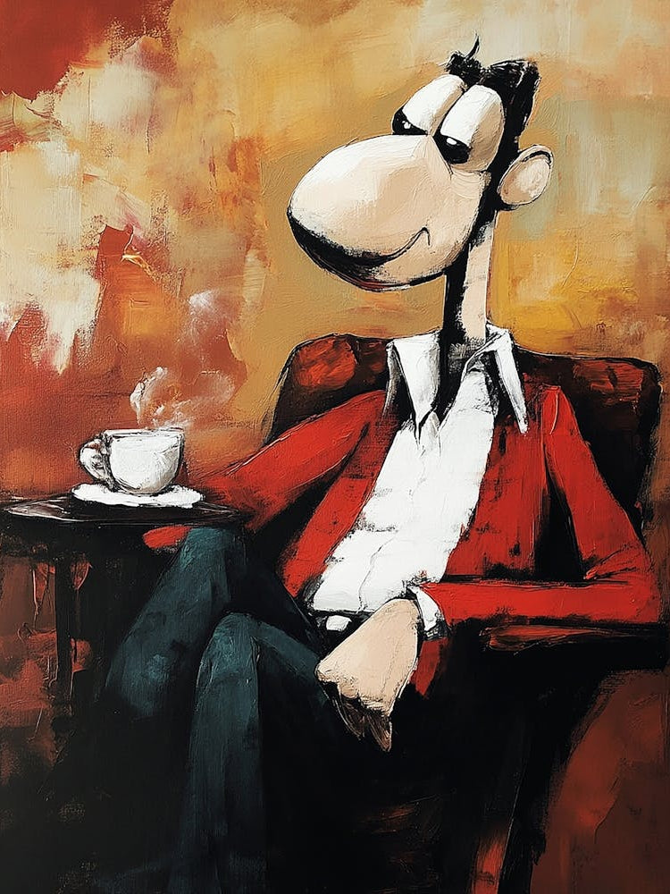 Man With A Cup Of Coffee