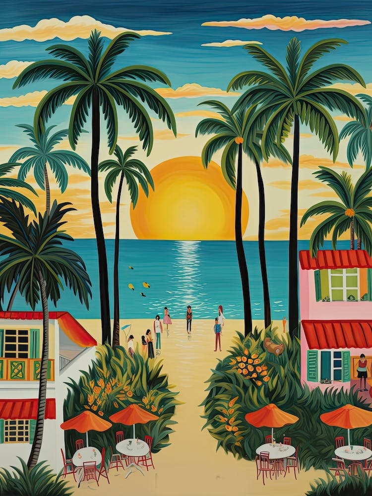 Miami Beach, Florida, Matisse And Rousseau Style 3