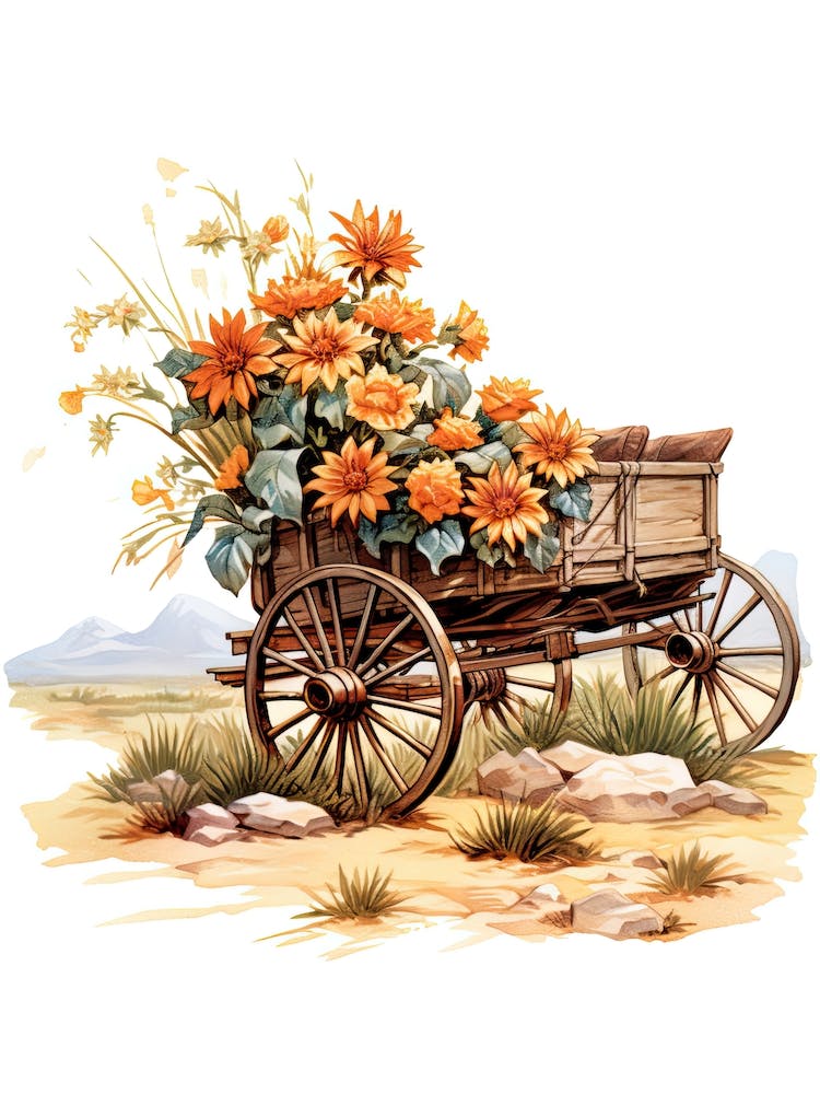 Western Flowers And Boots 1