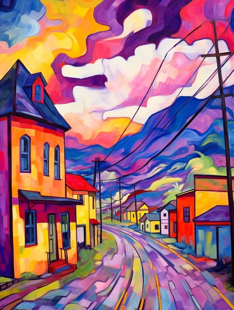 Ellensburg Washington Retro Pop Art 2