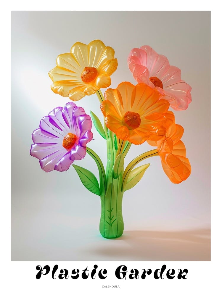 Dreamy Inflatable Flowers Poster Calendula 3