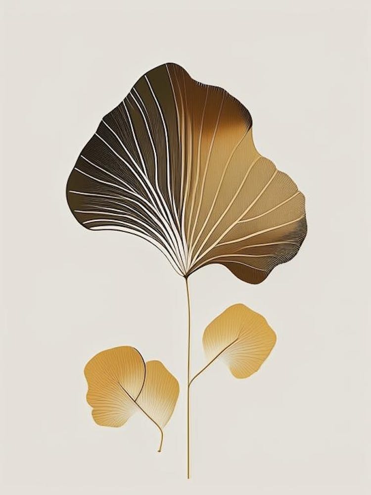Ginkgo Spices And Herbs Retro Minimal 2