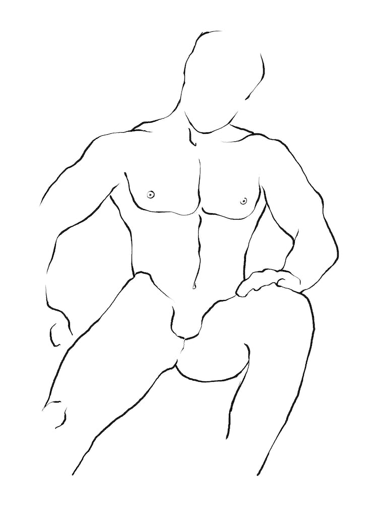 Abstract Male Line B