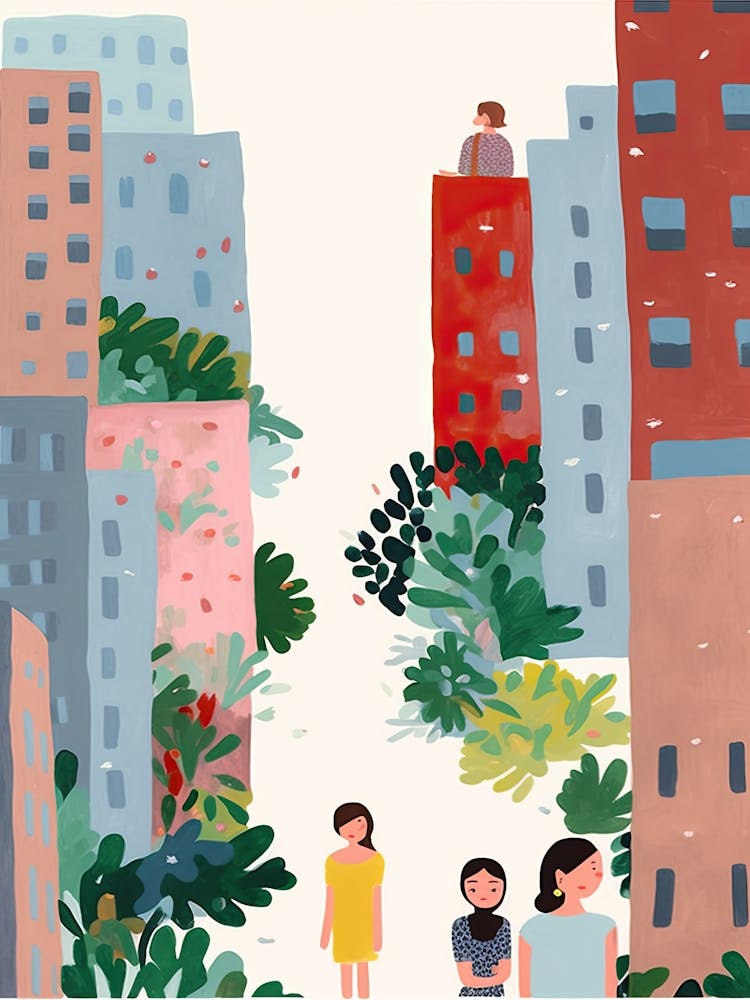New York City Scene, Tiny People And Illustration 3