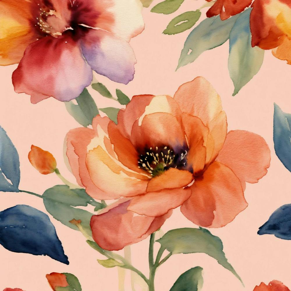 Aquarellblumen