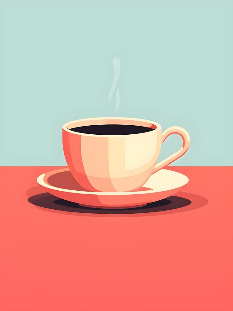 Minimalistic Cup Of Coffee