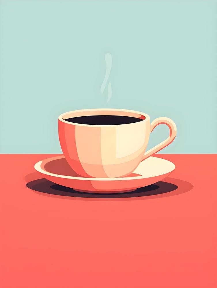 Minimalistic Cup Of Coffee