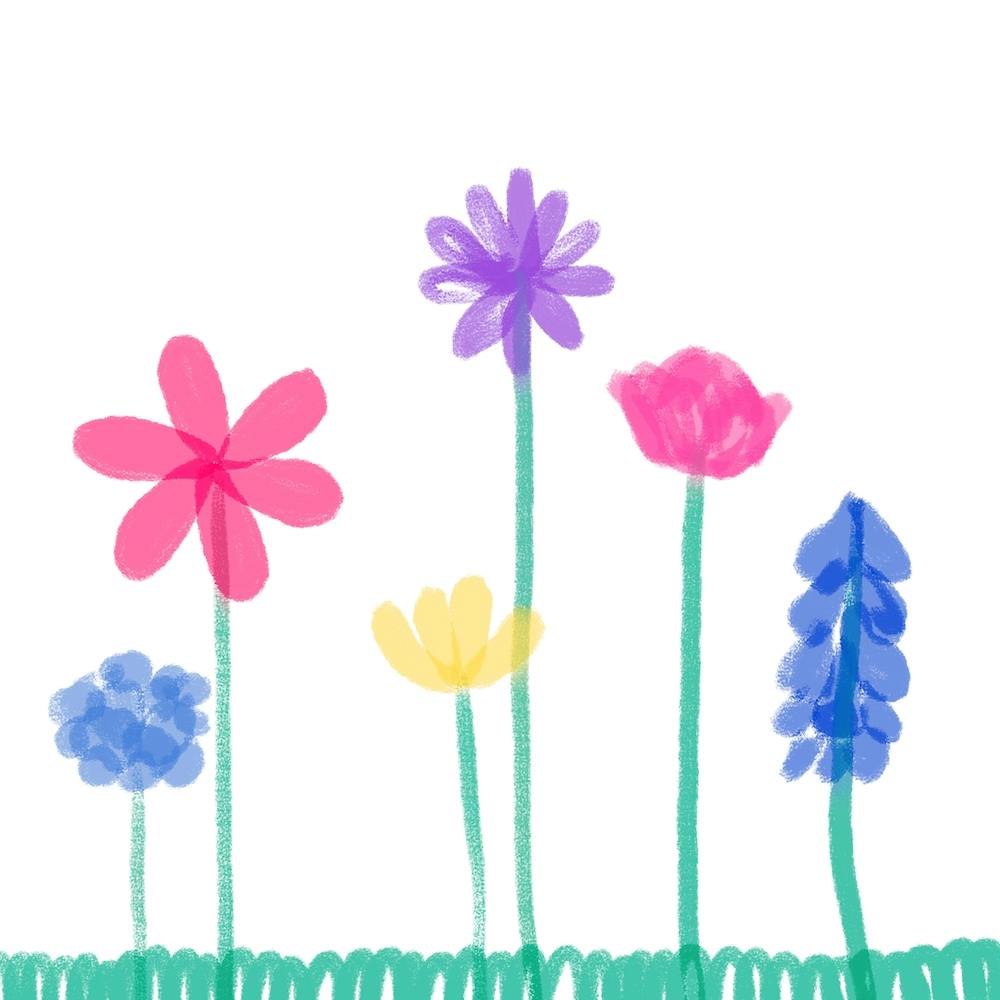 Blumen Quadrat