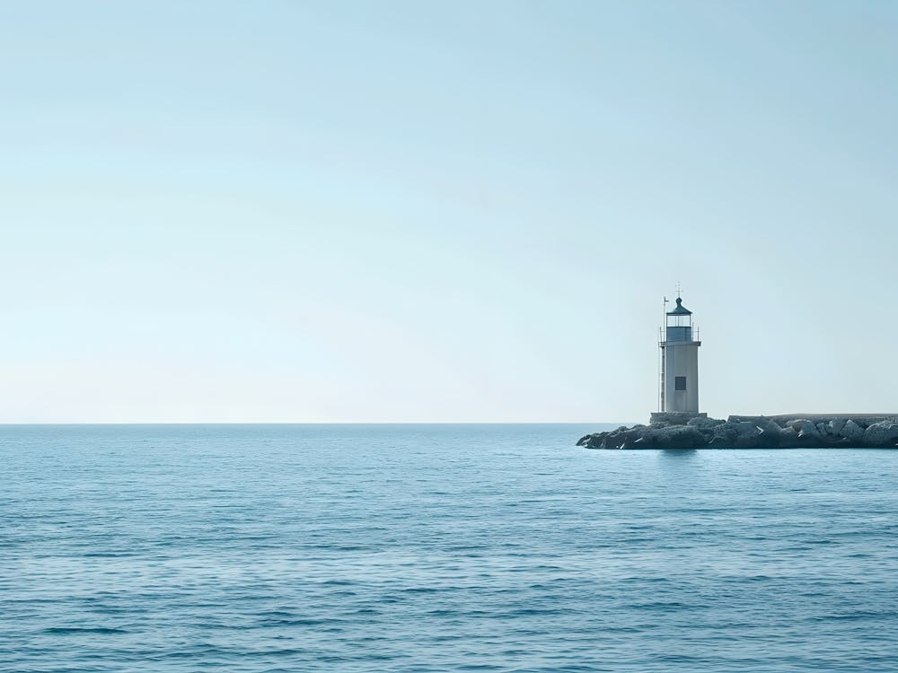 Lighthouse In The Sea 1