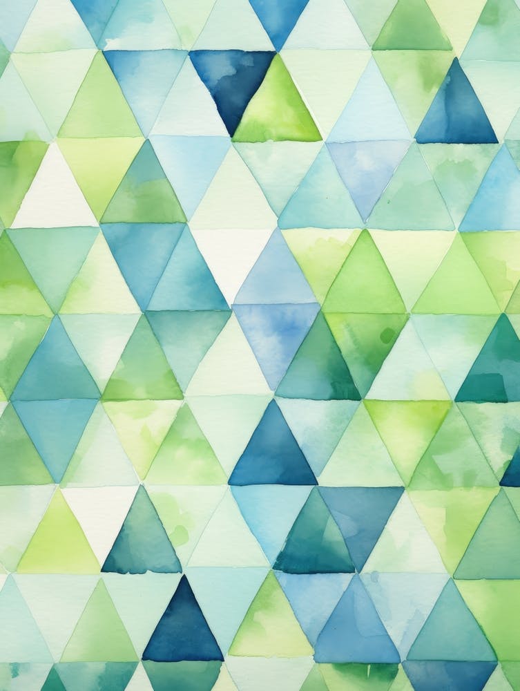 Watercolor Triangles 8