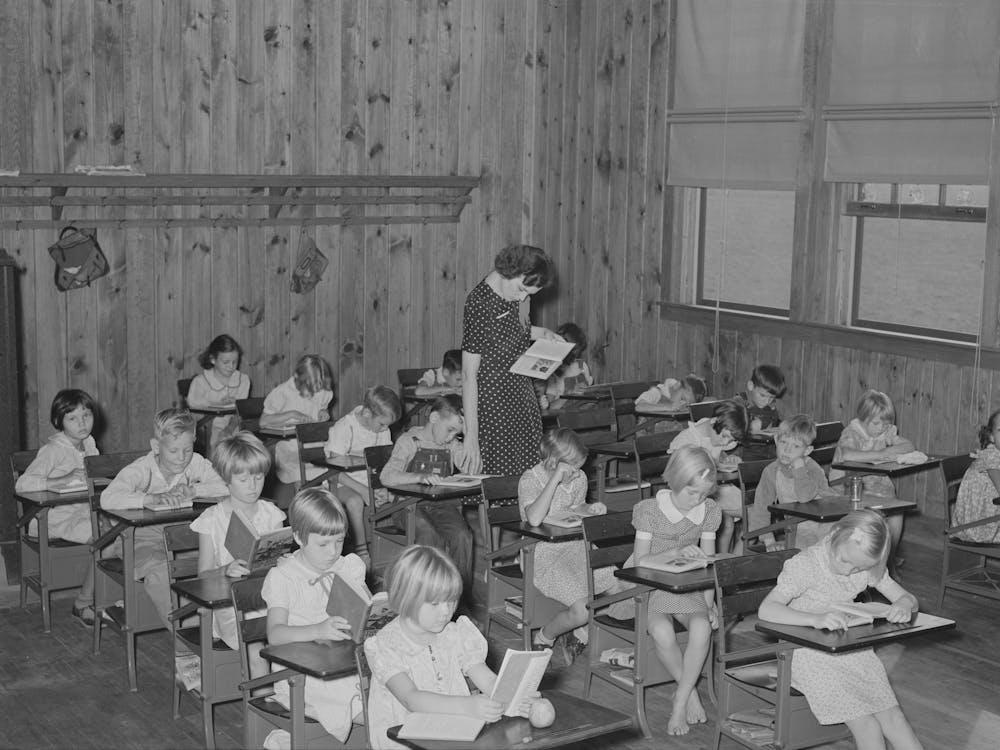 Schoolroom, Lake Dick Project, Arkansas By Russell Lee
