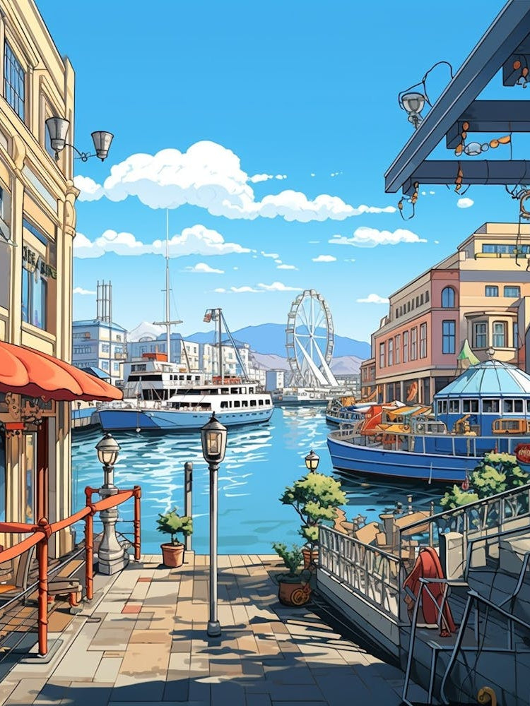 Victoria And Alfred Waterfront Cartoon 4