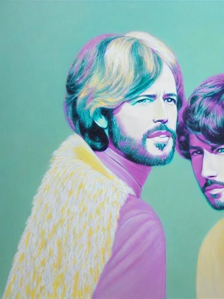 Bee Gees Colourful Illustration