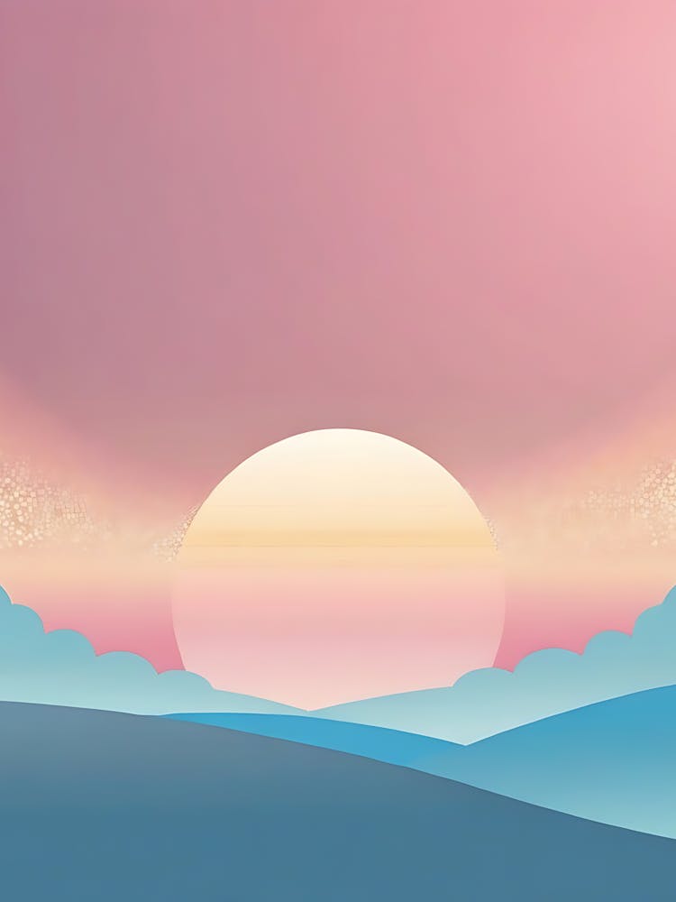 Sunset In The Mountains 12