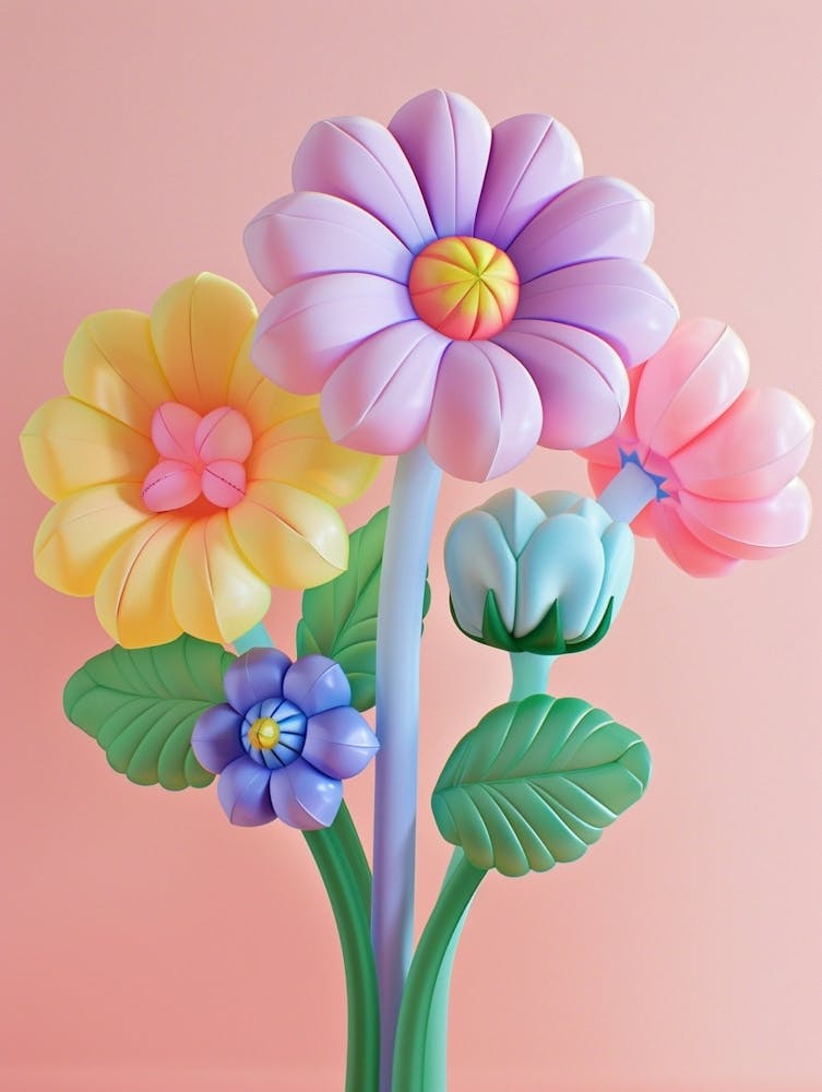 Dreamy Inflatable Flowers Scabiosa 1