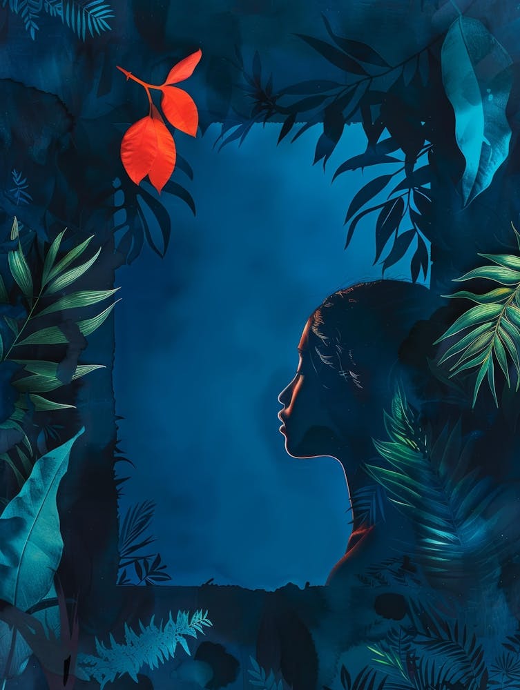 Portrait Of A Woman In The Jungle 1