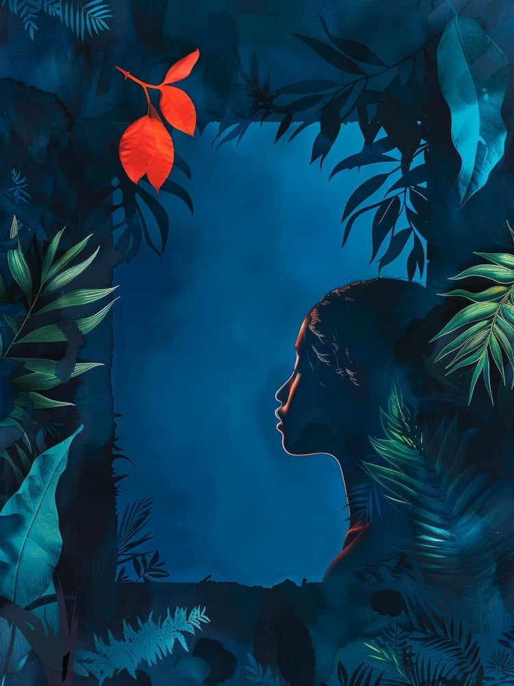 Portrait Of A Woman In The Jungle 1