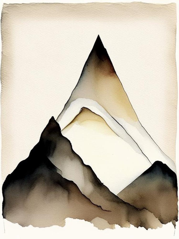 Mountain Peak Symbol 1, Abstract Painting