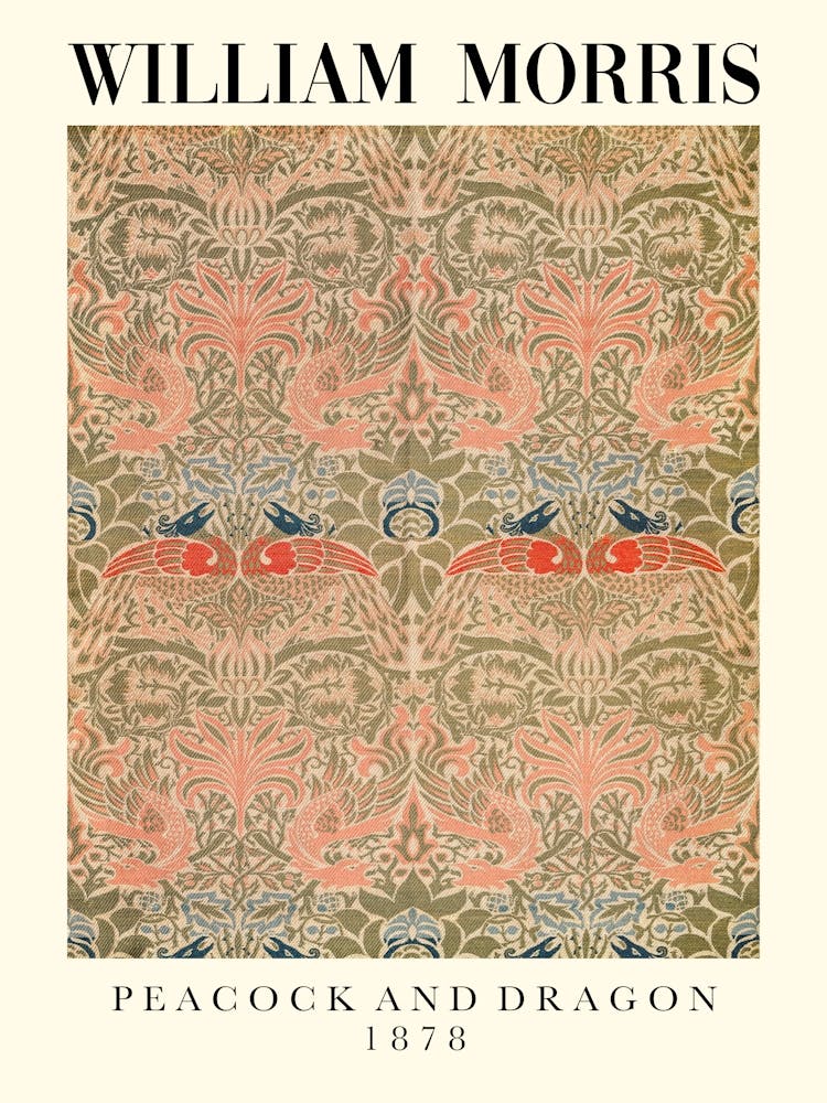 William Morris Peacock And Dragon