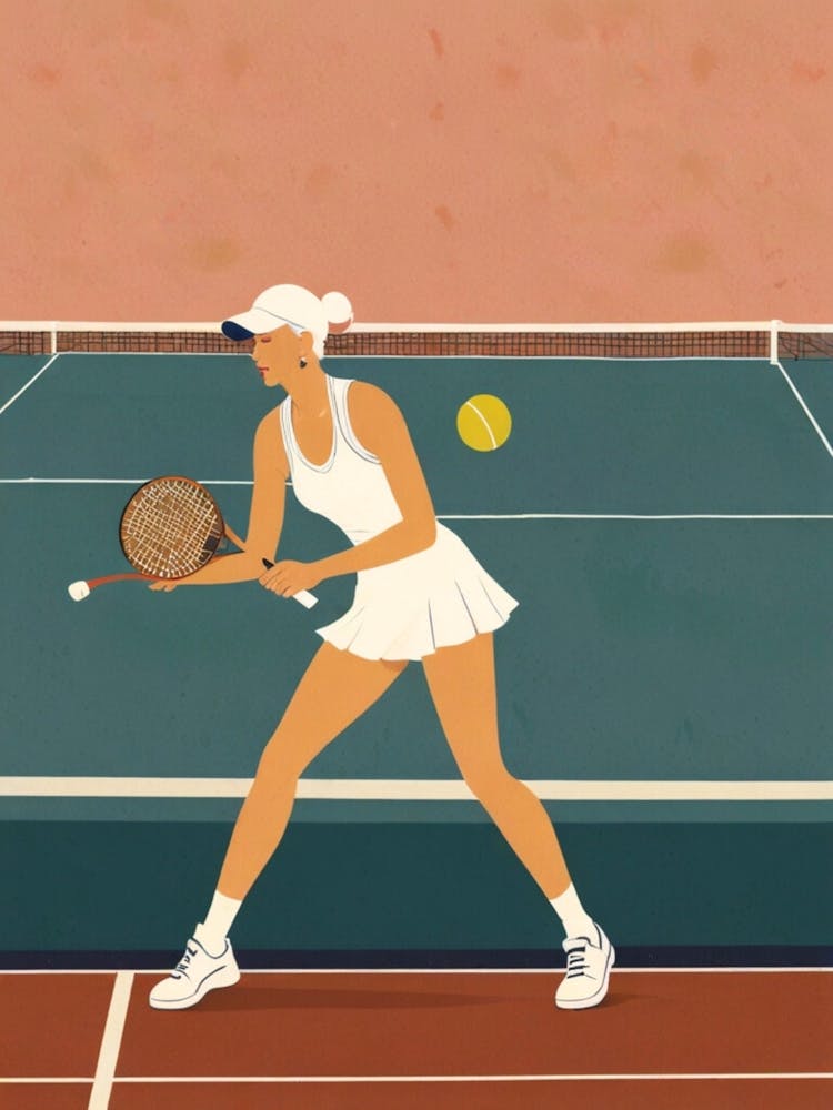 Illustration Of Tennis Player