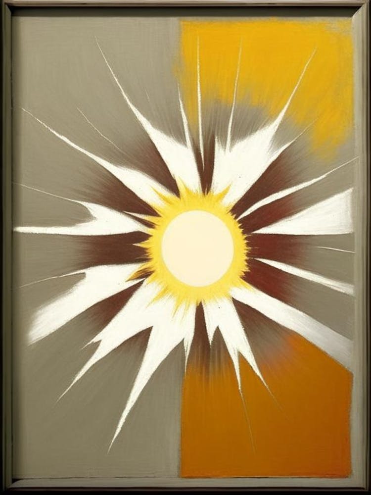 Sunburst Symbol 1, Abstract Painting
