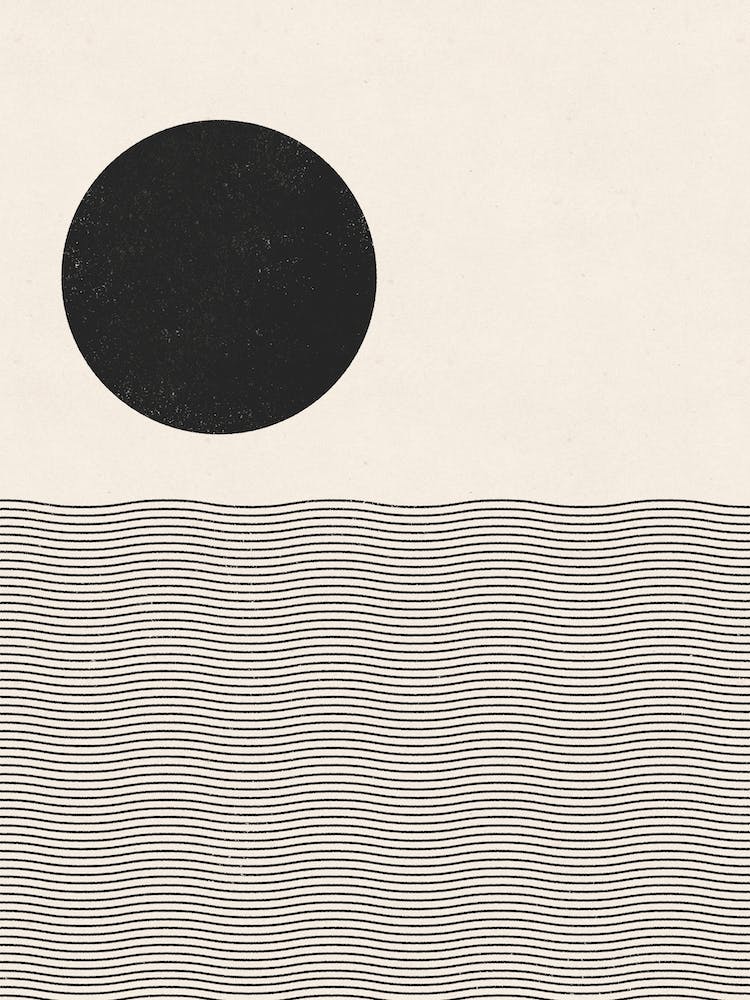 Ocean Woodblock