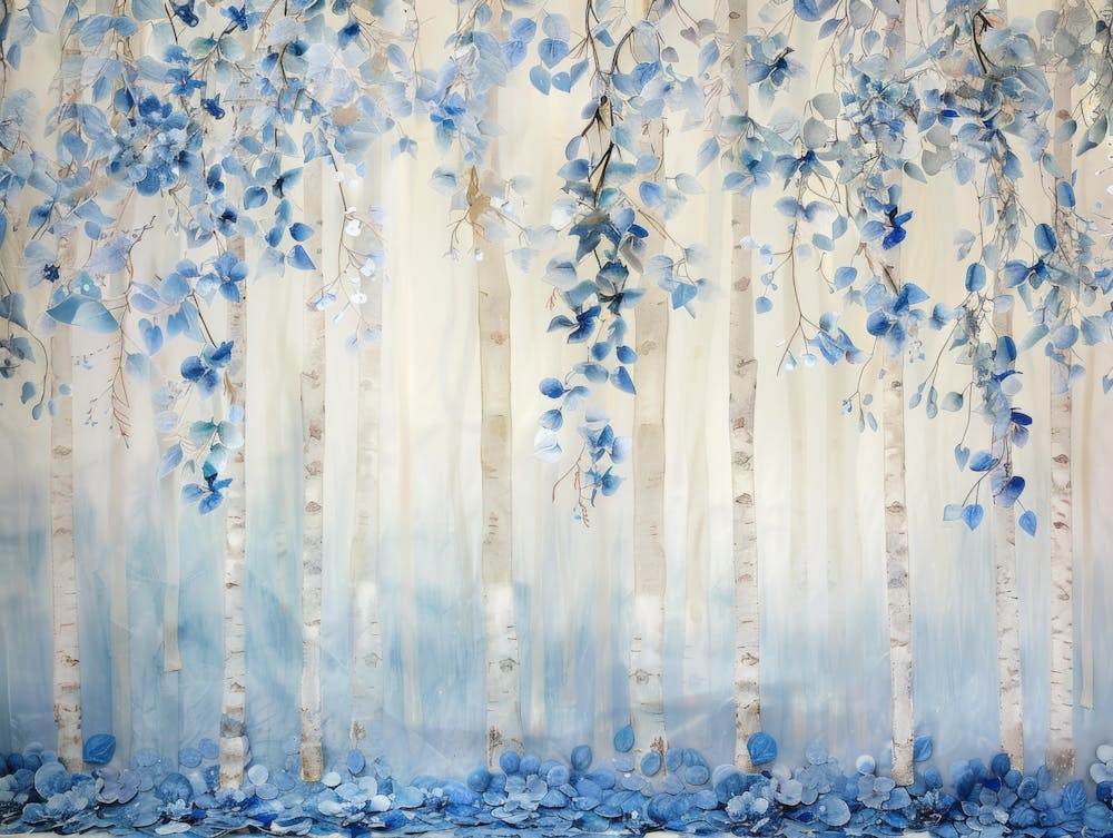 Blaue Birken