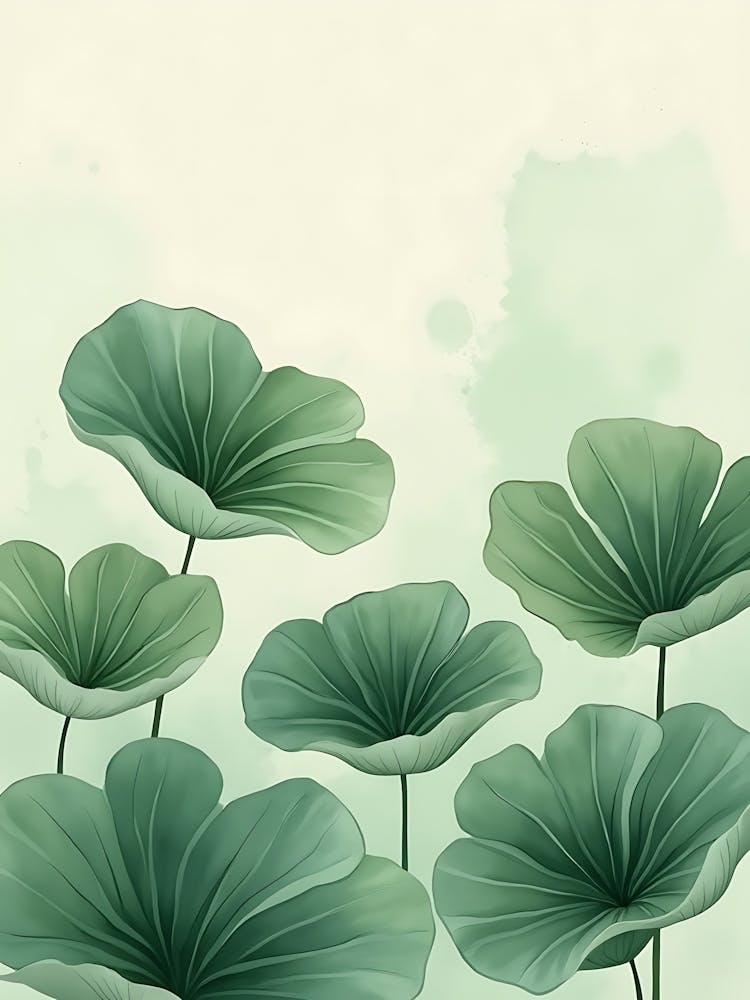 Modern Botanical in Soft Sage