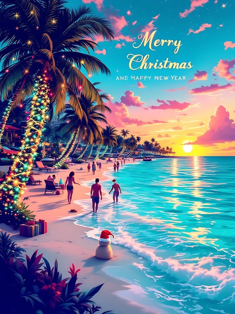 Merry Christmas & Happy New Year In Florida